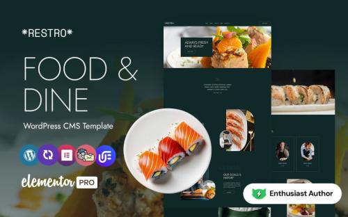 Restro -Cooking School And Restaurant Multipurpose WordPress Elementor Theme theme free